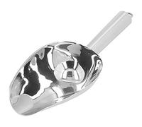 Fafeicy Paletta per Ghiaccio Paletta Multiuso in Acciaio Inossidabile Dal Design Ergonomico, Ideale per Uso Domestico e Al Ristorante (SILVER)