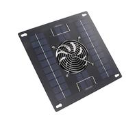Fafeicy Pannello Solare Tranquillo: Kit di Design Impermeabile della Ventola dei Sintomi di Ventola di Guida Solare per Scatole di Pollo e Fienili