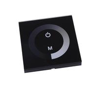 Fafeicy Pannello Tattile Monocolore Dimmer Interruttore da Parete Controller per Strisce Luminose a LED per la Decorazione Domestica, Bianco, Canale Singolo, Luminosità Regolabile, Adatto per