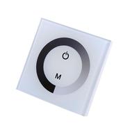 Fafeicy Pannello Tattile Monocolore Dimmer Interruttore da Parete Controller per Strisce Luminose a LED per la Decorazione Domestica, Bianco, Canale Singolo, Luminosità Regolabile, Adatto per