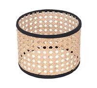 Fafeicy Paralume in Rattan Paralume in Rattan Intrecciato Universale Coprilampada a Griglia Esagonale per Lampada da Soffitto a Sospensione con Portalampada Calibro E27 E14