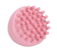 Fafeicy Pennello da Massaggio Al Cuoio Capelluto in Silicone Portatile per il Lavaggio dei Capelli, Promuove la Circolazione Sanguigna e Allevia la Fatica (Roseo #01)