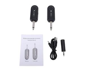 Fafeicy per Chitarra Wireless Trasmettitore e Ricevitori Wireless per Chitarra Adattatore Audio Portata 150 M per Tastiera Basso Elettrica (1 a 1)