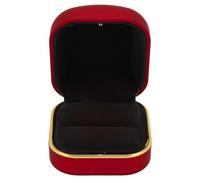 Fafeicy per la Proposta di Gioielli Rivestiti in Velluto in Velluto in Luce di Illuminazione a LED per L'impegno e Gli Anelli per Matrimoni (Rosso)