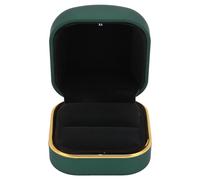 Fafeicy per la Proposta di Gioielli Rivestiti in Velluto in Velluto in Luce di Illuminazione a LED per L'impegno e Gli Anelli per Matrimoni (Verde Scuro)
