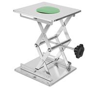 Fafeicy Piattaforma Elevatrice da Laboratorio, Rastrelliera per Forbici in Acciaio Inossidabile SS304 200x200x280mm Supporto in Altezza Regolabile per Esperimenti di Fisica Chimica Biologia