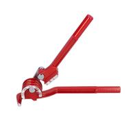 Fafeicy Piegatubi 3 in 1 con Scala Angolare da 0 a 180 Gradi (Rosso 180 | Piegatubi Manuale HVAC, Corpo in Acciaio Fuso con Rivestimento Antiruggine, Piega Tubi Sottili in Acciaio Rame e Alluminio