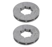 Fafeicy Pignone per Cerchioni per Motosega 2 Pezzi, Materiale in Ferro, Parti di Ricambio Durevoli per Tosaerba, 10 Denti, Diametro Interno 22 Mm, Compatibile con Motoseghe con Passo da 3/8 Pollici