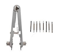 Fafeicy Pinza per Barra a Molla in Acciaio Inossidabile con 8 Perni 1,0mm 1,2mm 1,6mm per Rimozione Regolazione Cinturino Orologio Strumento Riparazione