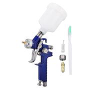 Fafeicy Pistola a Spruzzo HVLP Ugello da 1,0 Mm 100 Ml Utensile Pneumatico per Spruzzatore di Vernice Ad Aria con Alimentazione a gravità per Mobili Automobilistici Pittura Artigianale