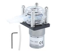 Fafeicy Pompa Peristaltica G928, Pompe Dosatrici per Liquidi a Rulli con Cuscinetti a Sfera 500 Ml/min, con Tubo in Silicone Dedicato, 3 Rulli, Piccola Pulsazione(24V), Pompe Dosatrici