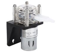 Fafeicy Pompa Peristaltica Grande, Pompa a Motore con Ingranaggi Spazzolati con Testa in PC Trasparente, 500 Ml/min, per Accessori per Pompe d'Aria per Acquari, Peristaltica G928 con Slot per (12V)