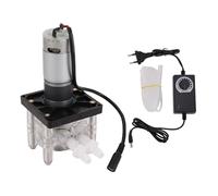 Fafeicy Pompa Peristaltica Portata Elevata Velocità Regolabile Motore DC Spazzolato 200 3000 Ml Min Pompa Dosatrice per Liquidi Laboratorio per Analisi Dell'acquario (Spina europea)