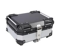 Fafeicy Posteriore Superiore, Moto Contro il Furto di Scatola Superiore per Shock Impermeabili Universale Senza Elmetto (SILVER)