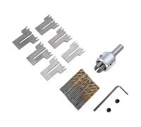 Fafeicy Punta da Trapano per Perline in Legno 16-21mm 30 Pezzi Set di Frese con Lama a Sfera in Acciaio Legato con Scatola di Immagazzinaggio per la Lavorazione del Legno di