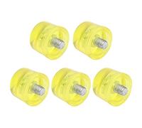 Fafeicy Punta di Ricambio di Sostituzione della Testa del Martello in Gomma, Set di Accessori M8 X 1 in Gomma Morbida per Installazione di Porte e Finestre, Kit di Punta di Sciopero Giallo 5 Pezzi