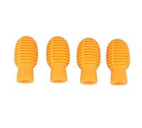 Fafeicy Punte per Sordina Batteria in Silicone con Punta Silenziosa per Bacchette, 4 Punte Morbide per Esercitarsi per Suonare la Batteria Senza Rumore, Ammortizzatore Leggero per Bacchette per