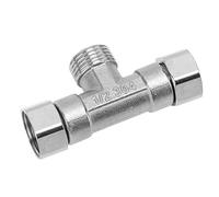Fafeicy Raccordi per Tubo a 3 Vie TEE 304 in Acciaio Inossidabile G1/2 Adattatore Filettatura per Sistemi di (Filettatura maschio centrale)