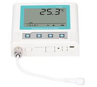 Fafeicy Registratore Dati di Temperatura con Display LCD con Allarme Software USB e Batteria da 1 Anno per Laboratorio di Magazzino della Catena del Freddo