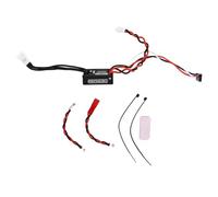 Fafeicy Regolatore di velocità Elettrico Impermeabile RC ESC 50A con di Regolazione Intelligente dei Parametri per Lega di Alluminio per Auto Cingolate 1/24 1/18 1/16