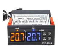 Fafeicy Regolatore Digitale di umidità e Temperatura, Materiale ABS, Design Compatto, Intervallo di Misurazione da -20°C a +80°C, Ideale per Incubazione e Produzione di Birra (110V-220V)