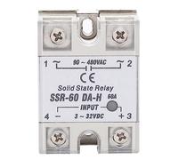 Fafeicy Relè a Stato Solido SSR DC AC Switch Non SSR60ADAH per Varie Applicazioni