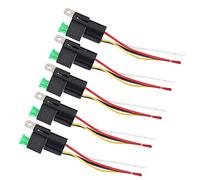 Fafeicy Relè Auto, ABS Rame 12V Kit Relè Auto 30A 4 Pin Normalmente