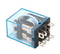 Fafeicy Relè di Potenza a Bobina Elettromagnetica LY2NJ 5A AC/DC 8 Pin DPDT con Contatti in Argento di Alta qualità, 10 Pezzi per Uso Industriale (Tensione della bobina 12VDC)