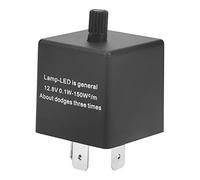 Fafeicy Relè Flash Lampeggiante a 3 Pin Regolabile, LED CF13 Jl-02 12,8 V,per Indicatore di Direzione Hyper Flash Fix
