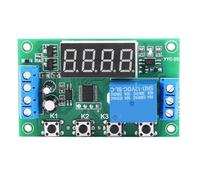 Fafeicy Relè Temporizzatore 12V con Display, 24 Funzioni