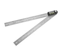 Fafeicy Righello del Gigante Digitale, Finder Angolare in Acciaio Inossidabile 0-300 Mm con Display LCD, Gamma di Misurazione 0-360 ° per Progetti di Lavorazione del Legno, Costruzione