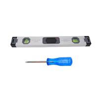 Fafeicy Righello di Livello Digitale, Lega di Alluminio 400 Mm con Display Digitale Chiaro e Base Magnetica, per la Misurazione Precisa della Pendenza Angolare Sull'asse X Y