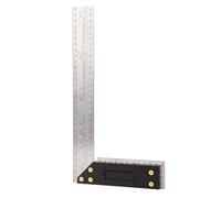 Fafeicy Righello in Acciaio Inossidabile 300 Mm Ingegnere Quadrato Strumento di Misurazione del Macchinista con Graduazioni Metriche per la Marcatura delle Costruzioni in Legno