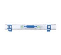 Fafeicy Righello in Lega di Alluminio con Manico, Livella a Bolla Verticale Orizzontale, Strumento per Appendere Quadri con Lunghezza 50 Cm per L'allineamento di Cornici Fotografiche per