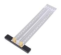 Fafeicy Righello per Scala Architettonica, Righello per Tracciare la Lavorazione del Legno Ad Alta Precisione da 300 Mm con Penna per Disegno Tecnico e Marcatura di Linee, Scala Fine da 0,25 Mm per