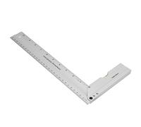 Fafeicy Righello Quadrato in Lega di Alluminio da 300 Mm, Righello Ad Angolo Retto Durevole per Falegnami e Ingegneri, Strumento di Misurazione a 90 Gradi per Progetti di Lavorazione del Legno