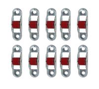 Fafeicy Ruote a Rulli per Porte Scorrevoli 10 Pezzi 12mm Ruota in PP Silenziosa in Acciaio Inossidabile per Armadi, Armadi e Porte della Stalla