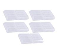 Fafeicy Scatola di Stoccaggio 'organizzatore della Batteria, Copertura Portatile Portatili da 10 Pezzi Multifunzionale in Plastica per Contenere 4pcs/5pcs AAA Batterie