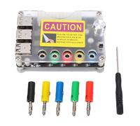 Fafeicy Scheda di Espansione Alimentatore con Manopola di Tensione Regolabile QC2.0 QC3.0 Modulo USB 2.0 a 6 Porte Connettore Adattatore a 24 Pin per Hobbisti Fai-da-Te