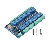 Fafeicy Scheda Modulo relè a 16 per Scheda relè di Automazione Domestica Intelligente -WROOM-32E con Alimentazione DC5-12V Modulo WiFi BLE