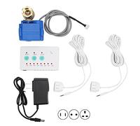 Fafeicy Sensore di Perdite D'acqua per Rilevamento Perdite Domestiche con Allarme Acustico, Sensore a 1 Valvola a 2 Vie, Sensore Di Livello Del Liquido, AC 100-240V