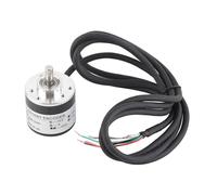 Fafeicy Sensore Encoder di Rotazione Incrementale Sensore 6 Mm Albero 5-24V AB 2 Fase NPN Uscita per Misurazione Dell'angolo di velocità Controllo Automatico