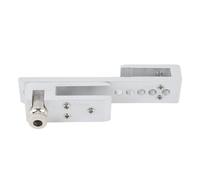 Fafeicy Serratura per Porta Scorrevole in Vetro Chiusura di Sicurezza in Metallo a 12 Fori per Bagno in Vetro da 8 a 12 Mm Doccia Regolabile Durevole Senza Telaio Dell'hotel (Argento 10 mm/0,4