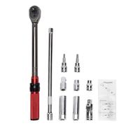 Fafeicy Set Chiave Dinamometrica 3 8, Chiave a Cricchetto Torque, Cromo