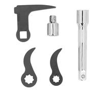 Fafeicy Set di Adattatori per Chiavi a Leva 1/2 3/8 a Stella 1/2 Quadrati Tipo L Attacco per Leva a Cricchetto con Aste di Prolunga Strumento per la Rimozione di metà Albero