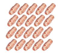 Fafeicy Set di Corpi Pinza TIG, 20 Pezzi Rame WP-9F Kit Torcia Saldatura | Foro da 3,2 mm per torce PTA DB SR, lunghezza 21 mm, interfaccia mandrino 13N24, compatibile con tazza 796F, rame massiccio