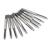 Fafeicy Set di maschi 10 pezzi metrici M3.5, maschi per fresare filettatura in acciaio al carbonio, filettatura a gola diritta, metrico, Rubinetto