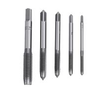 Fafeicy Set di Maschi a Mano in Acciaio Al Carbonio Conico M8 con Design a Scanalatura Diritta per Ripristinare Filettature Danneggiate in Metallo