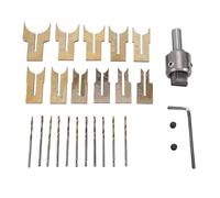 Fafeicy Set di Perline in Legno 6-25mm 11 Dimensioni Fresa a Sfera in Legno e Kit di Punte da Trapano per Bracciale, Collana, Creazione di Gioielli, Artigianato