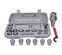 Fafeicy Set di Pinze a Molla, Pinza a Molla 15 Pezzi 20CrMnTi Portautensili a Mandrino Elastico per Macchina Utensile CNC, per Macchina per Incisione CNC, Utensile per Tornio, Colletto Er